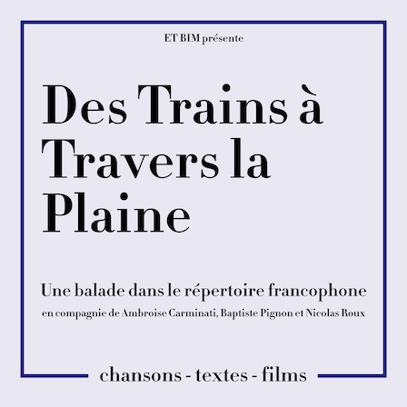 Des trains à travers à la plaine